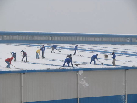 鋼結構廠房的除雪方法